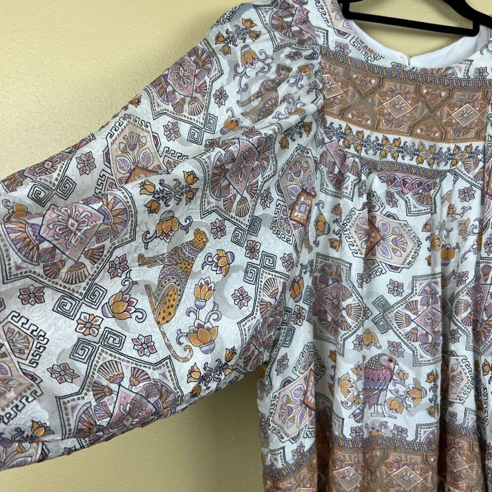 Anthropologie Top Blouse Floral 100% Silk - Picture 4 of 7